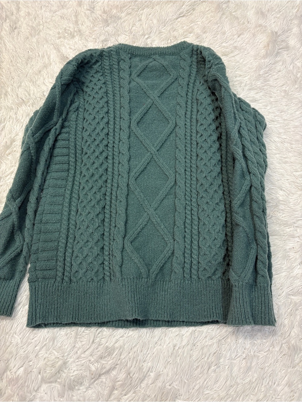 Aelfric Eden Cable Knit Sweater Green - Picture 5 of 5